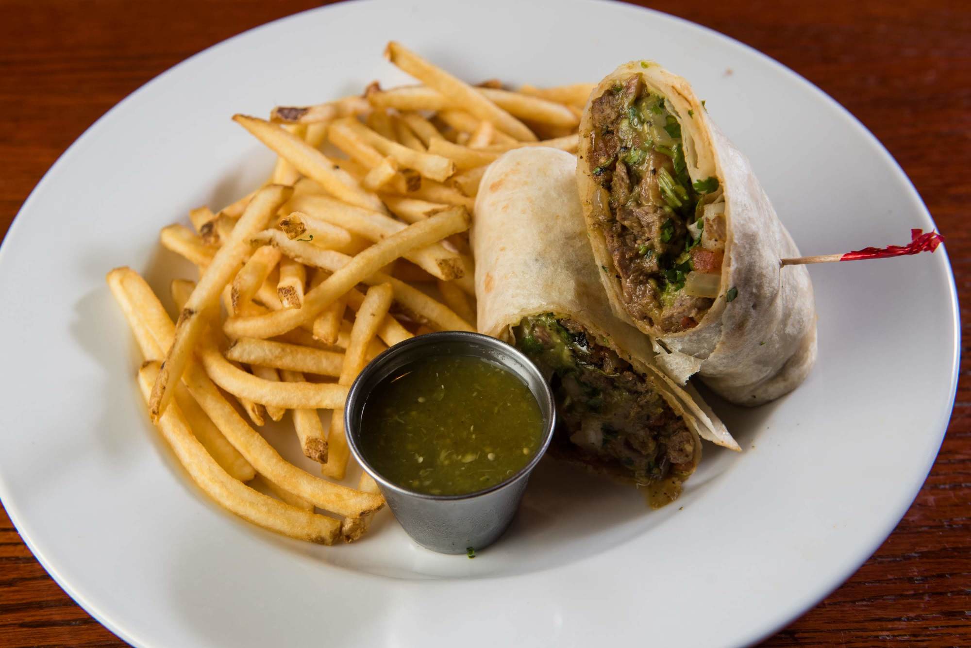 Order Carne Asada Wrap food online from The Vine Tavern & Eatery store, Tempe on bringmethat.com