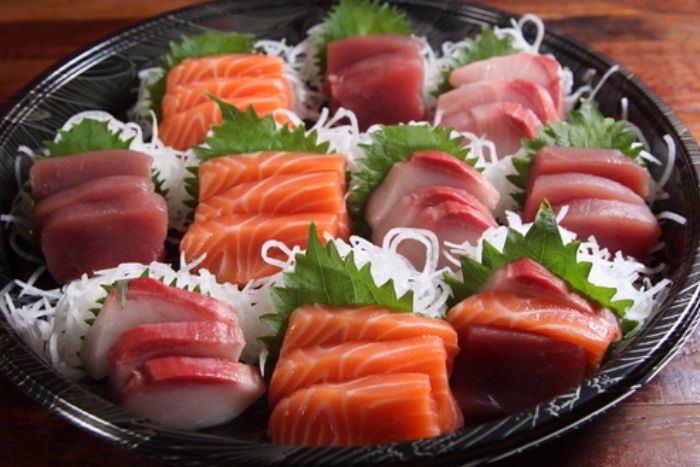 Order 30. A Sashimi Tray food online from Cj Chan Restaurant store, Dayton on bringmethat.com