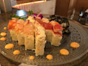 Order Rainbow Pressed Sushi food online from Sushi Mon store, Chicago on bringmethat.com