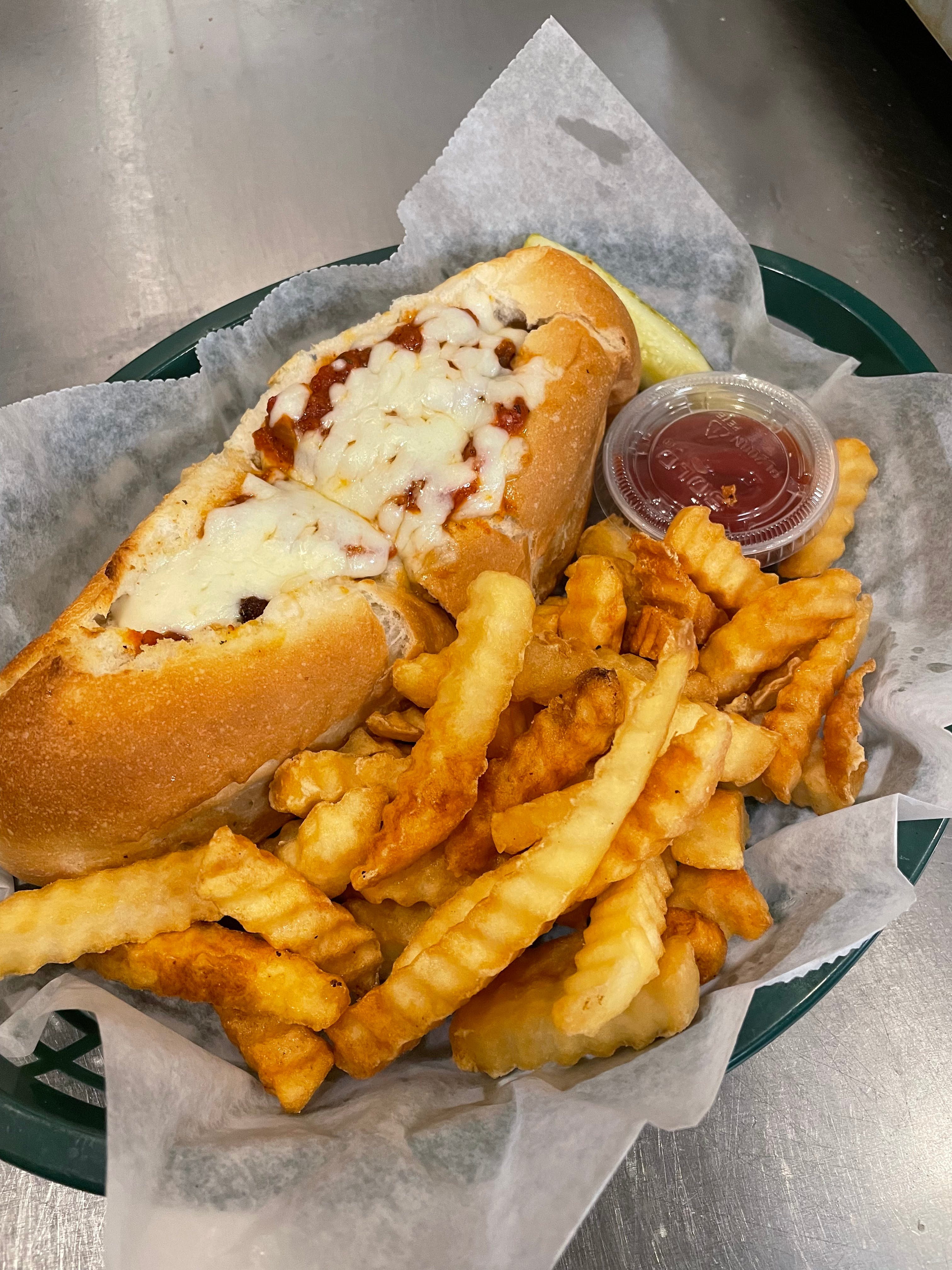 Order Any 8" Sub & Fries Lunch - Lunch food online from Brooklyn Pizza & Pasta store, Cincinnati on bringmethat.com