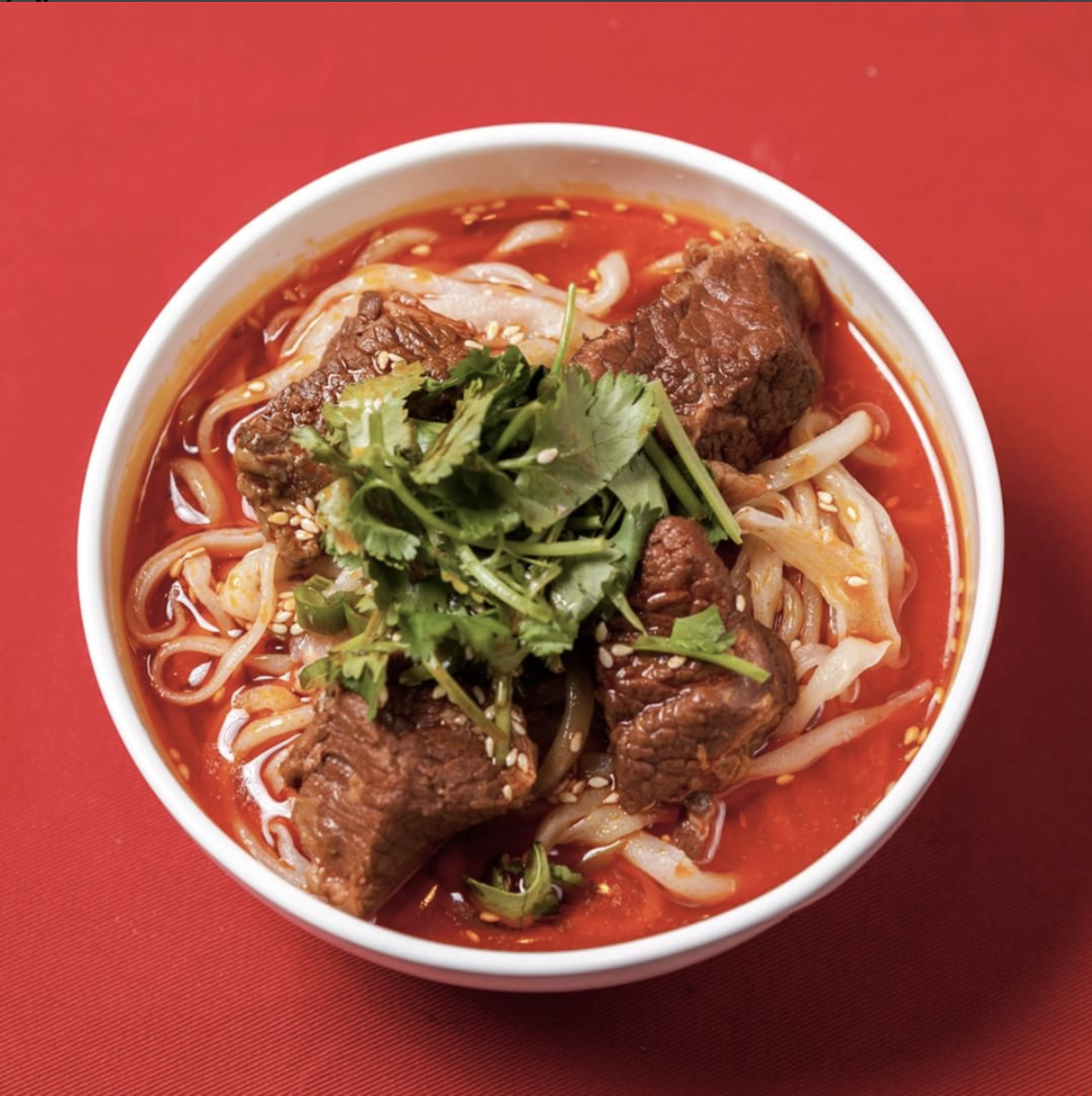 Order California Wagyu Beef Noodle Soup 加州和牛汤面 food online from Mingle Mango store, Fremont on bringmethat.com