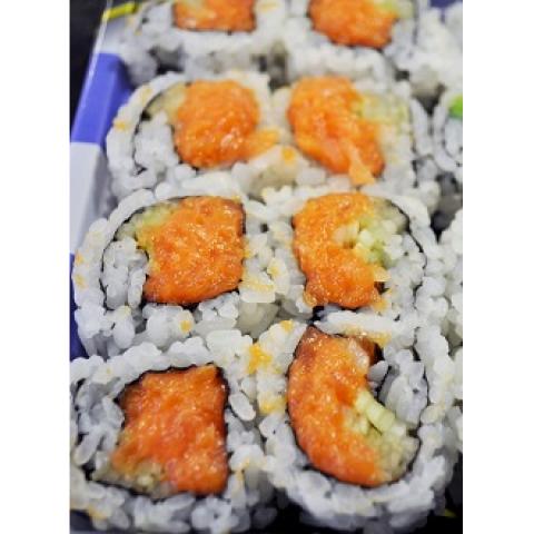 Order Spicy Salmon Roll food online from Vic Sushi store, Willow Grove on bringmethat.com