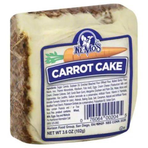 Order NeMos Cake Square Carrot 3oz food online from 7-Eleven store, Blackwood on bringmethat.com