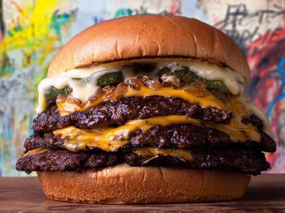Order Smash Triple Cheeseburger food online from Dirty Burger store, Oakland on bringmethat.com