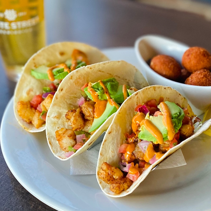 Order Galway Bay Fish Tacos food online from Doherty's Irish Pub & Restaurant store, Apex on bringmethat.com