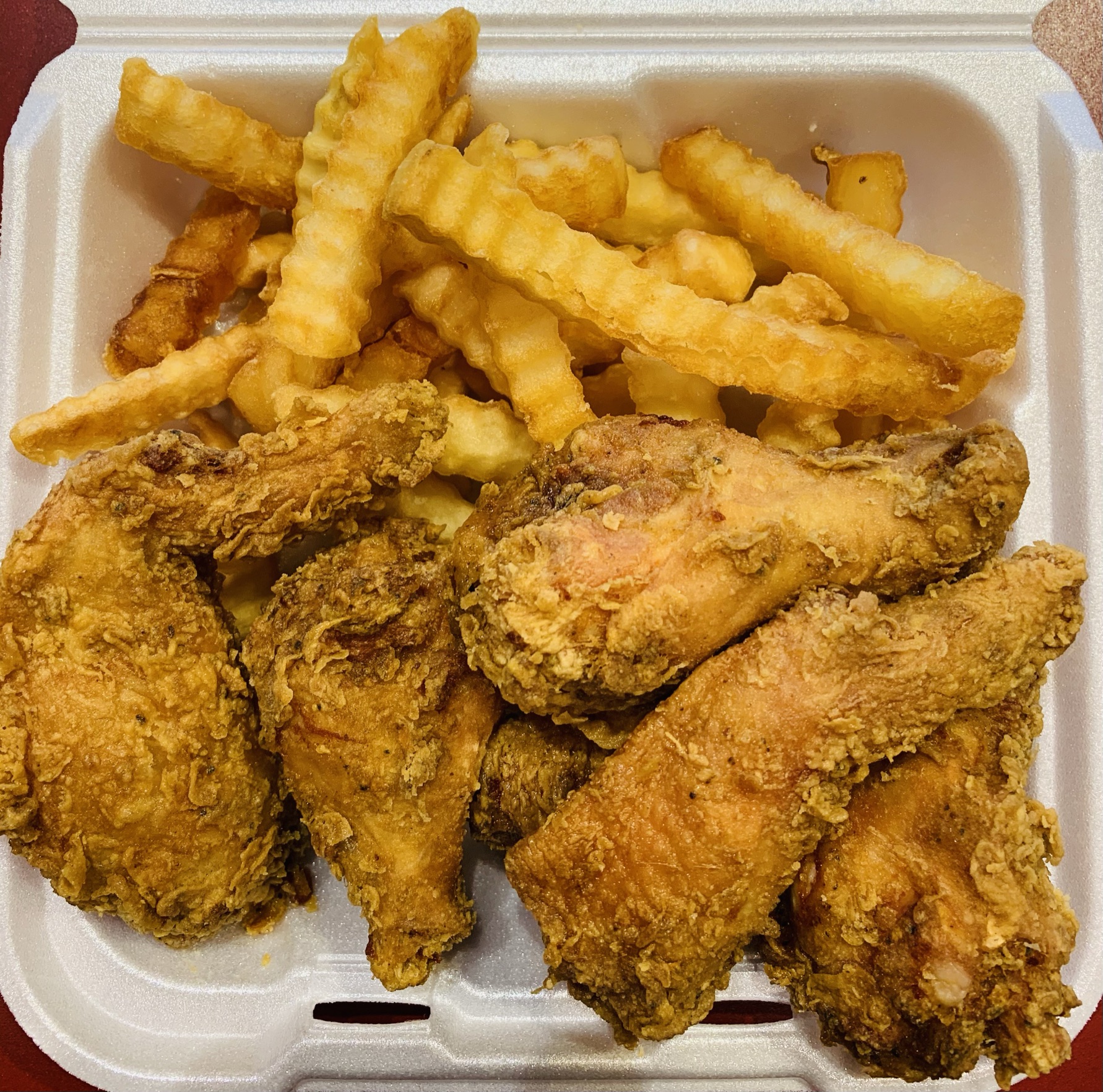 Order 6 Wings with French Fries food online from Golden China store, Springfield on bringmethat.com