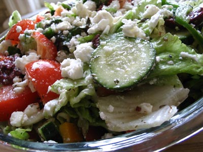 Order Greek Salad food online from Hummus Grill store, Philadelphia on bringmethat.com