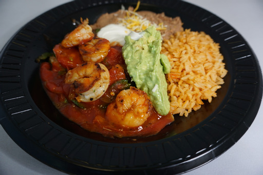 Order 12. Shrimp Plate food online from Ramiro Méxican Food store, Tucson on bringmethat.com