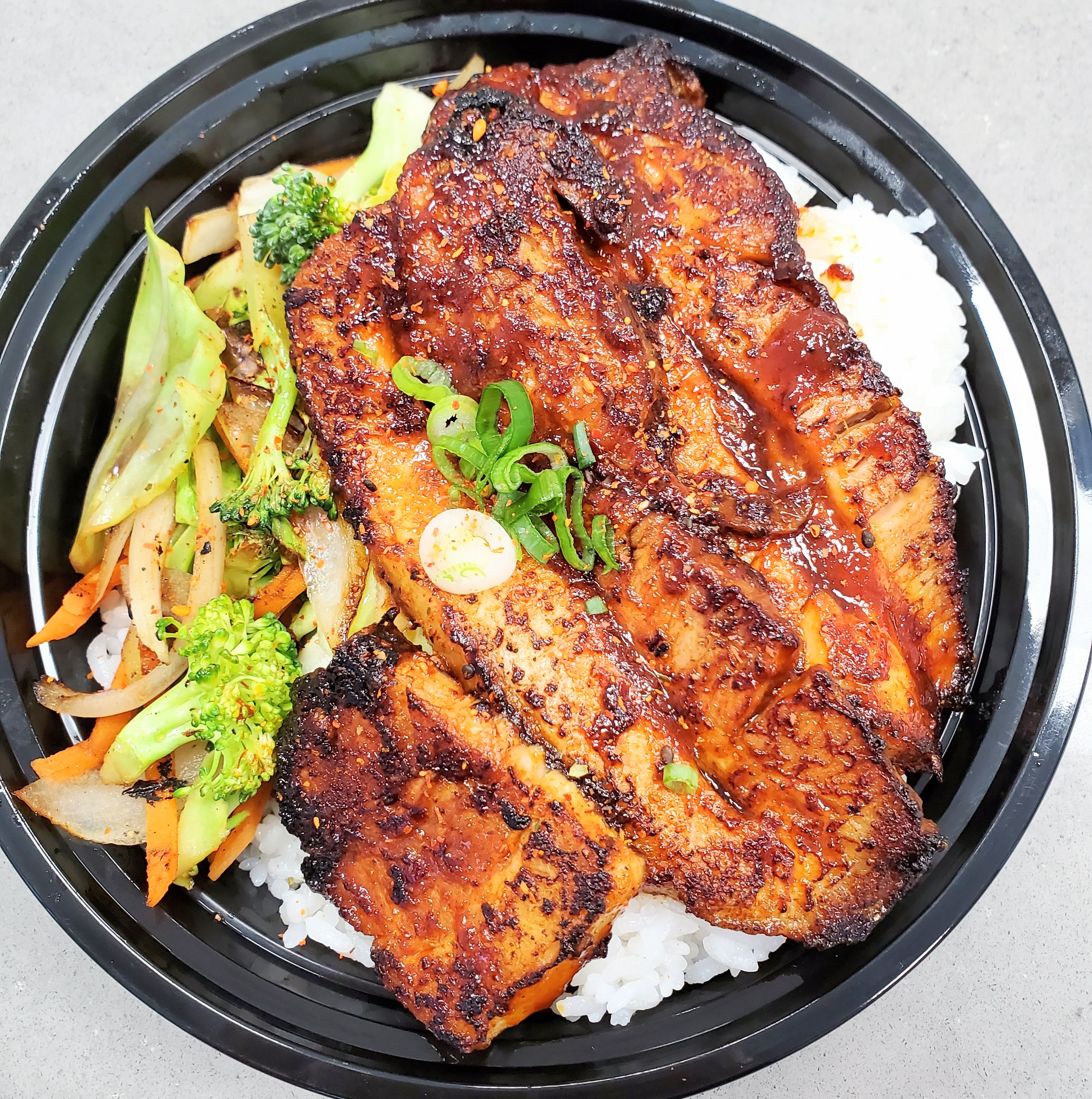 Order Spicy Chashu Pork Bowl food online from Remix Asian Kitchen store, Bakersfield on bringmethat.com