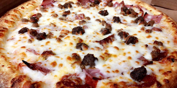 Order Meat Delight Pizza food online from Mikie's pizza store, Baltimore on bringmethat.com
