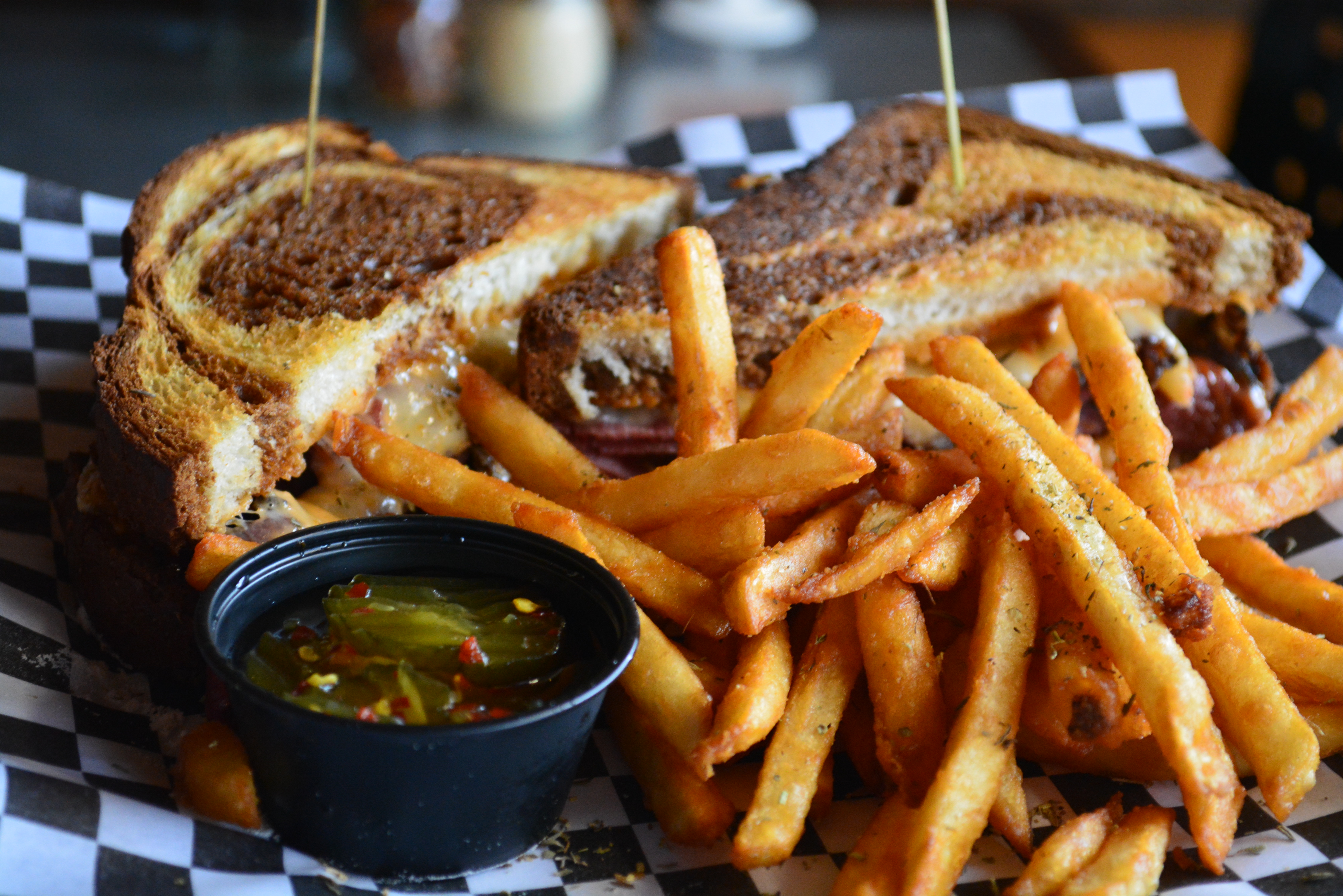 Order Classic Reuben with Fries food online from Hall Street Pizza Company store, Portland on bringmethat.com