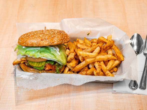 Order Aloo Samosa Burger food online from Zareens store, Redwood City on bringmethat.com