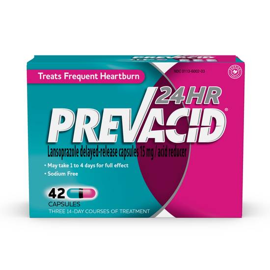 Order Prevacid 24HR Lansoprazole Delayed (42 ct) food online from Rite Aid store, Mammoth Lakes on bringmethat.com