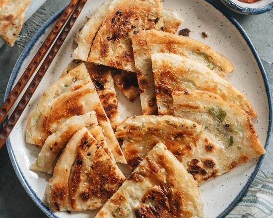 Order Scallion Pancakes (6 pcs) food online from First Jade Chinese Restaurant store, Long Beach on bringmethat.com