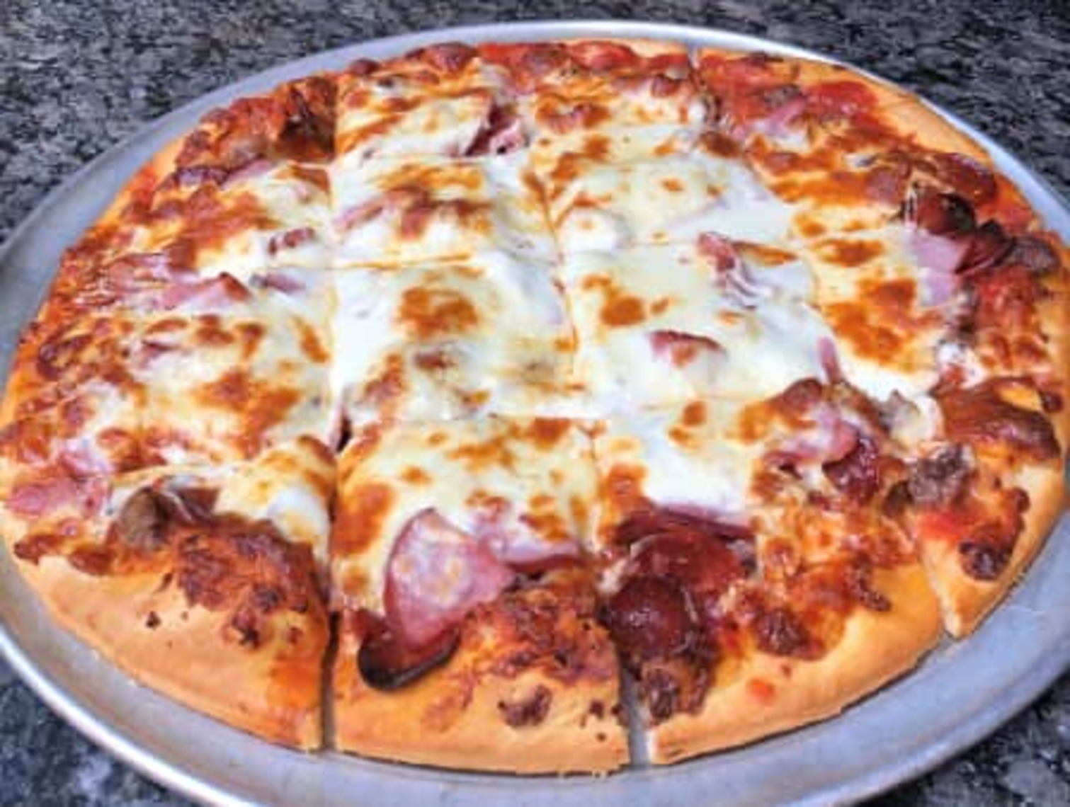 Order Small Thin Meat Eater's Deluxe food online from PizzaPapalis store, Bloomfield Hills on bringmethat.com