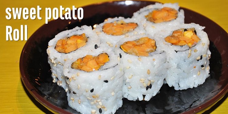 Order Sweet Potato Roll. food online from Gorilla Sushi store, Chicago on bringmethat.com