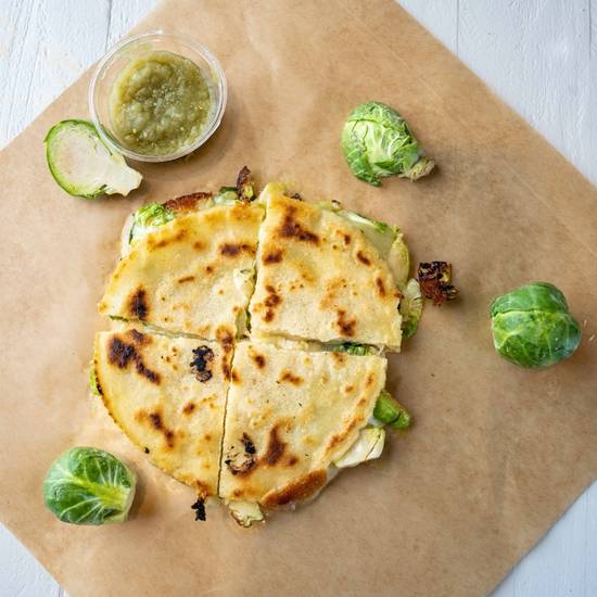 Order Brussels Sprouts Quesadilla food online from CHAIA, Farm-to-Taco store, Washington on bringmethat.com