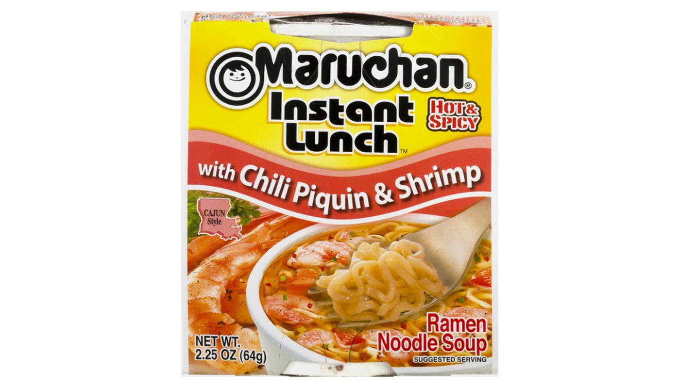 Order Maruchan Chili Piquin & Shrimp Instant Lunch Ramen Noodle Soup 2.25oz food online from Plaza Market store, Baldwin Park on bringmethat.com