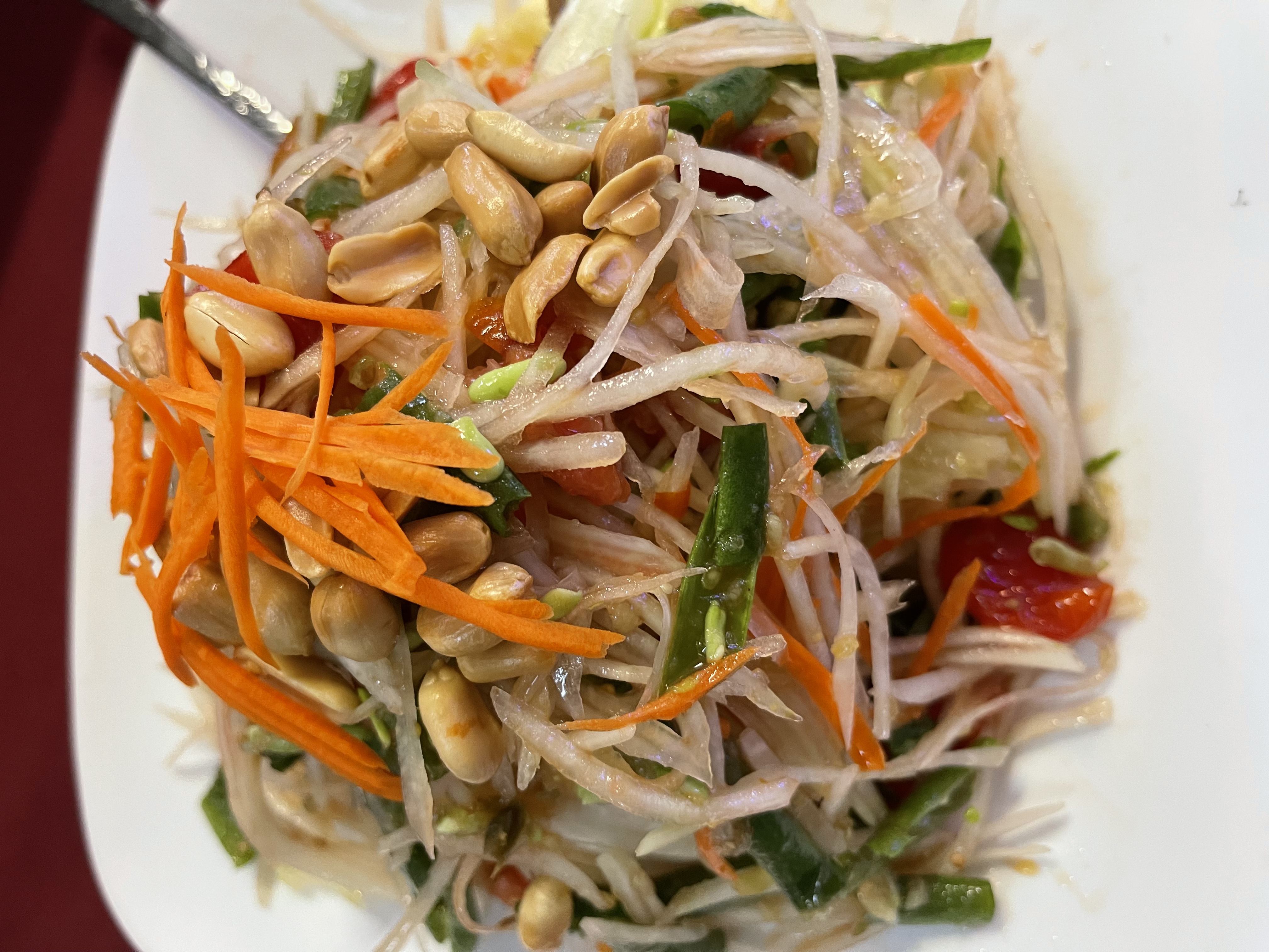 Order 27. Papaya Salad food online from Chada Thai Cuisine store, Sacramento on bringmethat.com