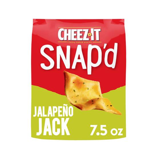Order Cheez-It Snap'd Cheesy Baked Snacks Jalapeno Jack (7.5 oz) food online from Rite Aid store, Yamhill County on bringmethat.com
