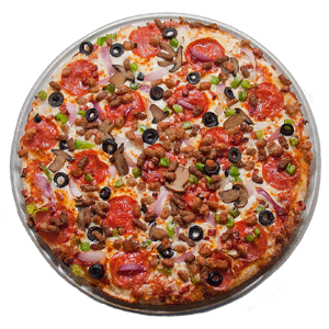 Order Super Deluxe Pizza (Small - 9") food online from Pizza Plus store, Kingsport on bringmethat.com