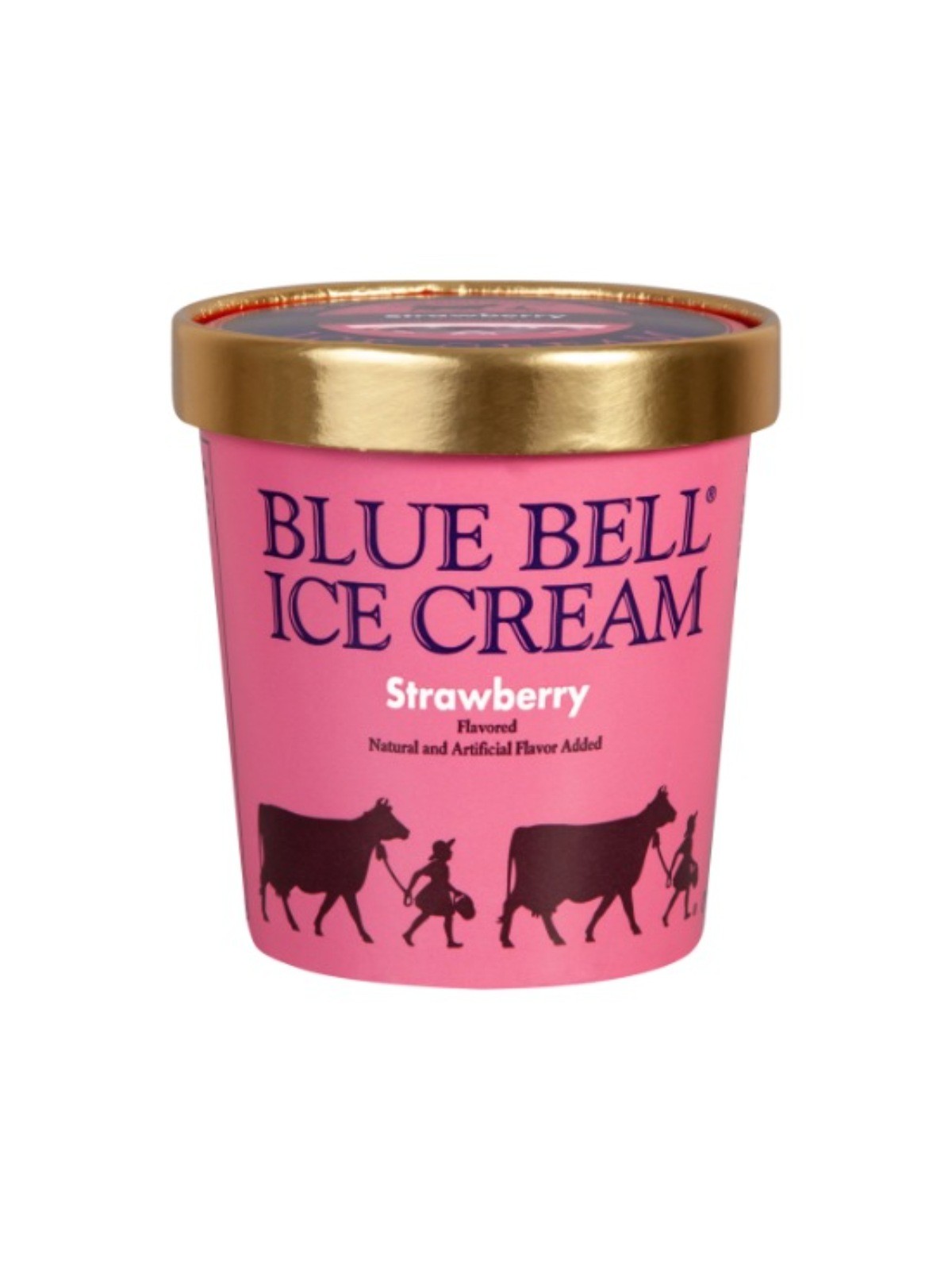 Order Blue Bell Strawberry Ice Cream (1 pint) food online from Stock-Up Mart store, Houston on bringmethat.com