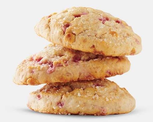 Order Raspberry White Chocolate Scone food online from Caribou Coffee store, St Louis Park on bringmethat.com