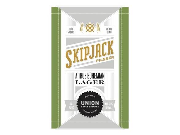 Order Union Craft Brewing Skip Jack Pilsner - 6x 12oz Cans food online from Towne Wine & Liquors store, Washington on bringmethat.com