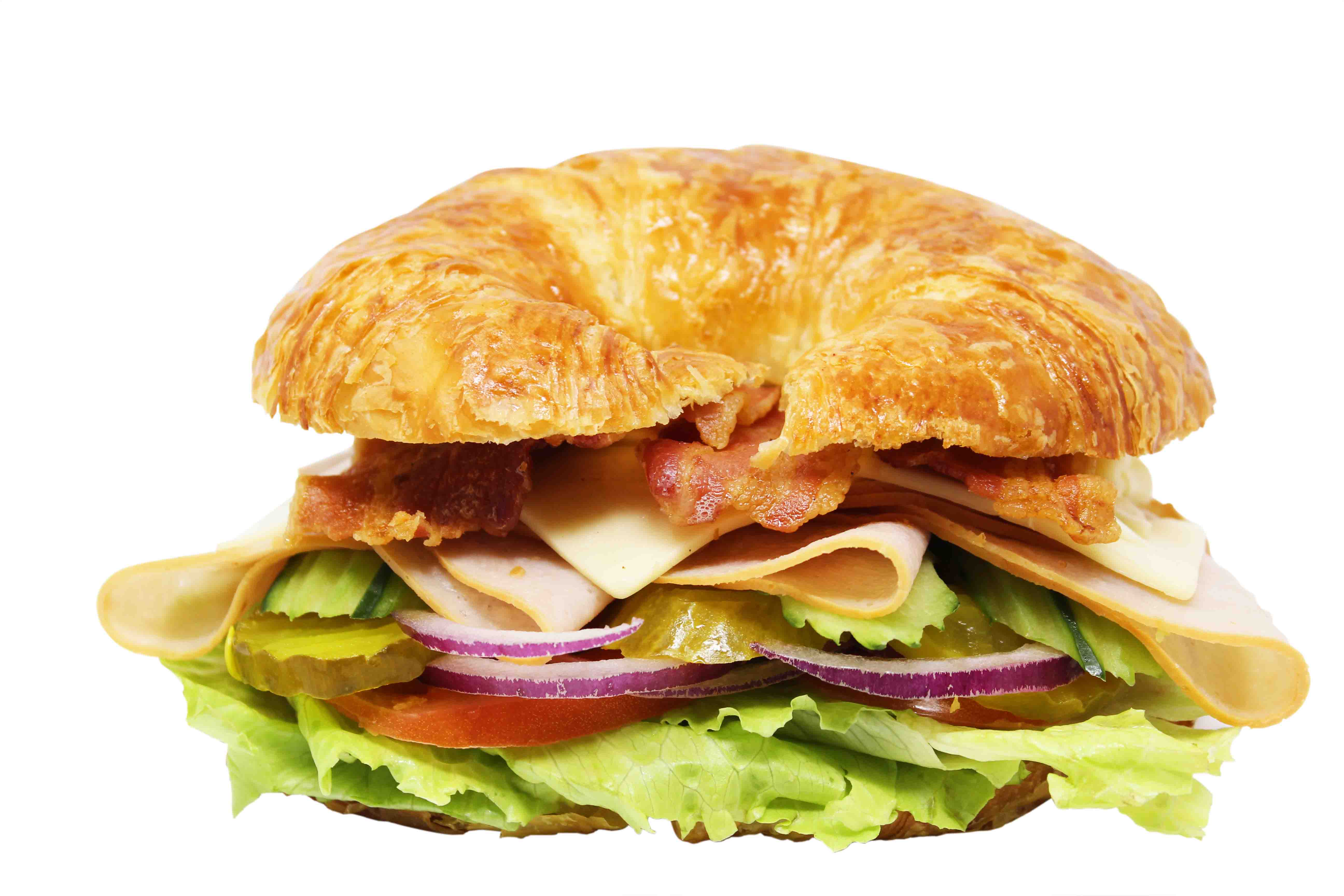 Order 10. Turkey and Bacon Sandwich food online from Cafe Donuts store, West Covina on bringmethat.com