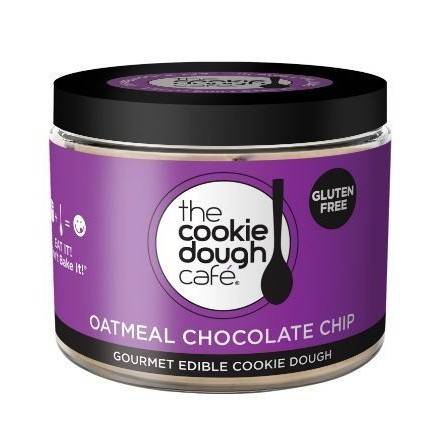 Order The Cookie Dough Cafe Gluten Free Oatmeal Chocolate Chip Edible Cookie Dough Jar (18 oz) food online from Dolcezza Gelato store, Arlington on bringmethat.com