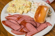 Order Traditional Sausage with Premium Side Lunch food online from Spring Creek Barbeque store, Houston on bringmethat.com