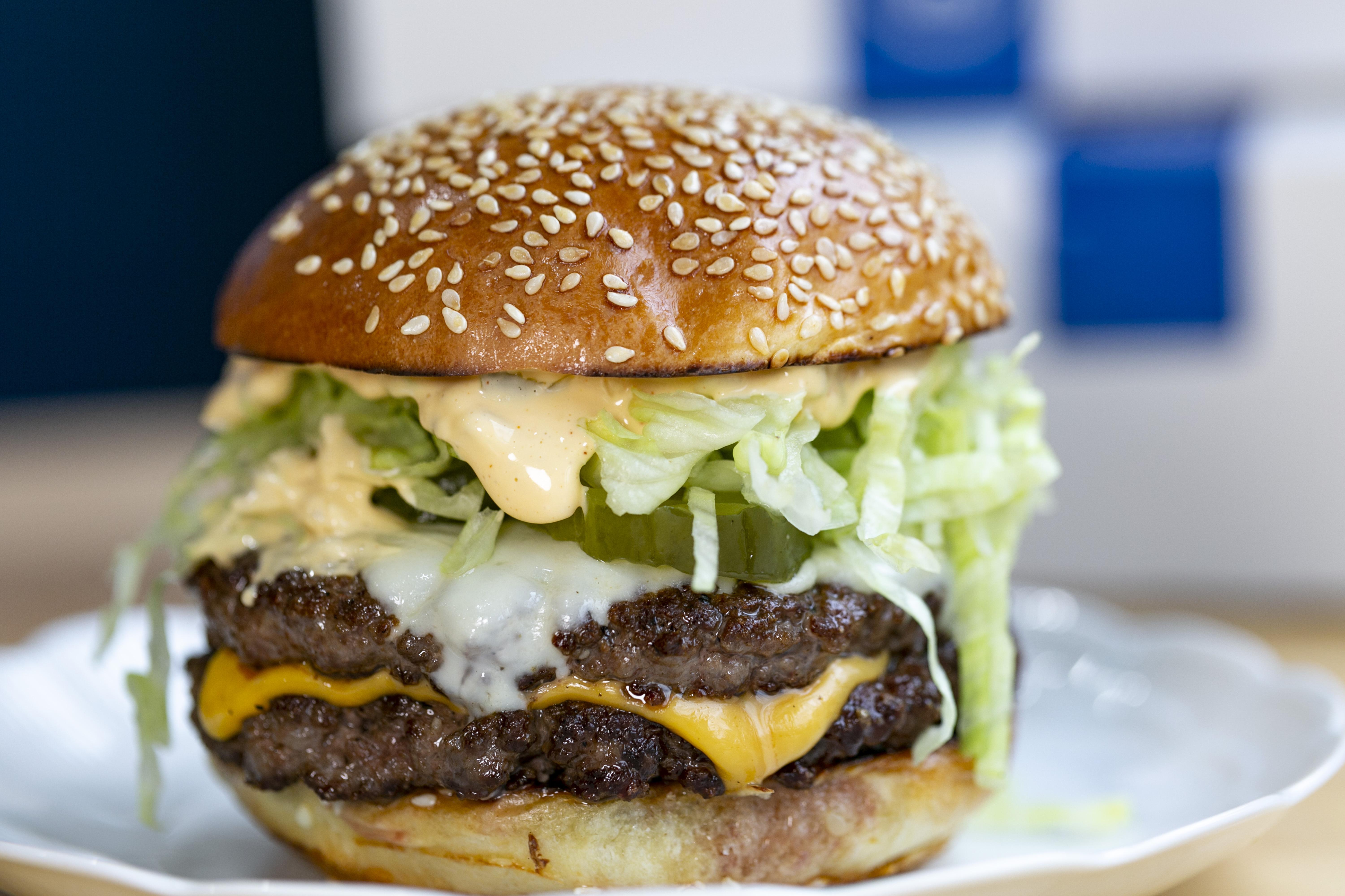 Order The Double Decker Burger food online from Melange store, Washington on bringmethat.com