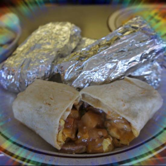 Order Lumbre Cow Burrito food online from Sunrise Sunset store, Lakewood on bringmethat.com