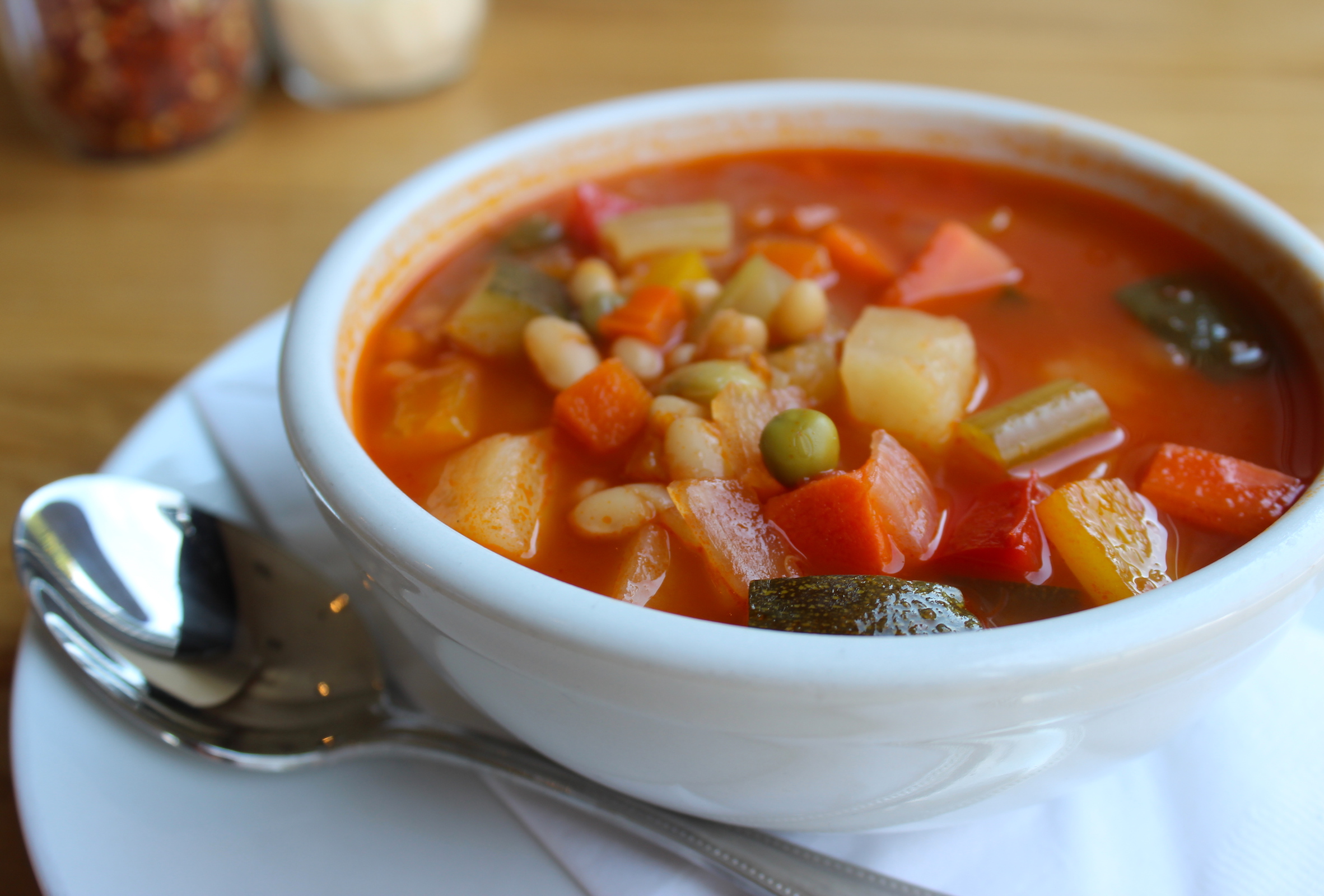 Order Vegetarian Minestrone Soup food online from Zig Zag Kitchen store, Chicago on bringmethat.com