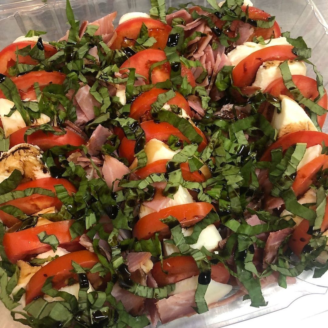 Order Caprese Salad - Salad food online from Lilly's Pizza store, Raleigh on bringmethat.com