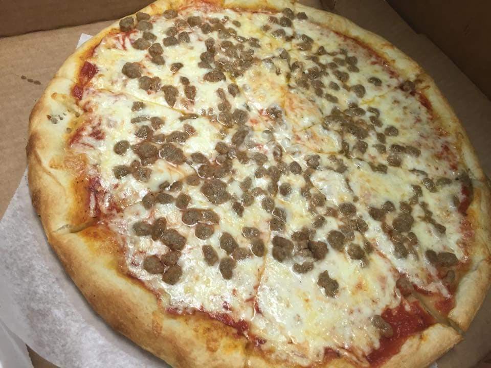 Order Beef Sausage Pizza - Small 10" food online from Southside Pizza store, Philadelphia on bringmethat.com