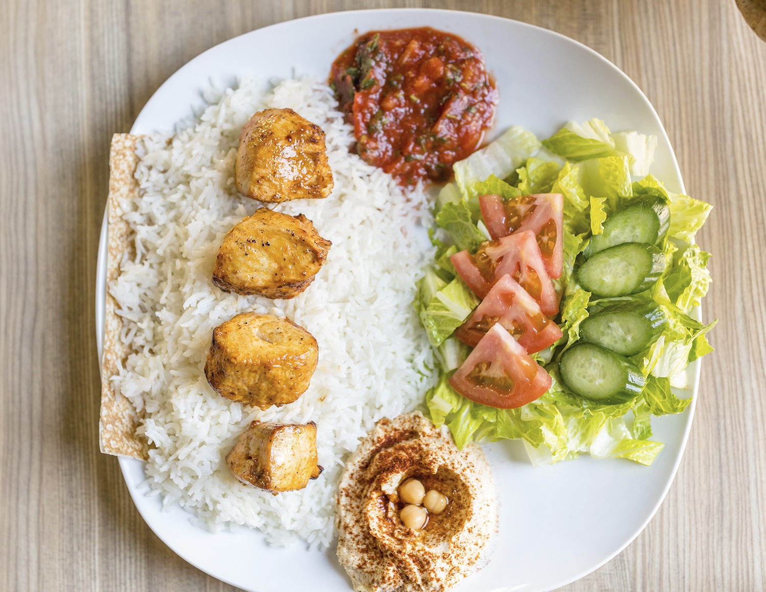 Order Chicken Kabob Plate food online from Lucky 7 pizza store, Glendale on bringmethat.com