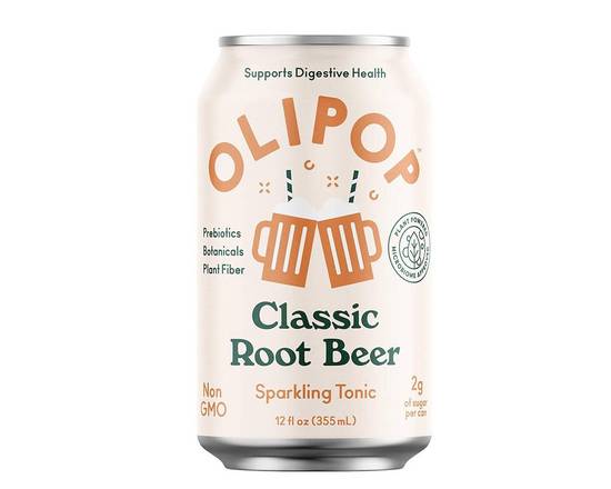 Order OLIPOP Classic Root Beer food online from Healthyish Keto Bowls store, San Francisco on bringmethat.com