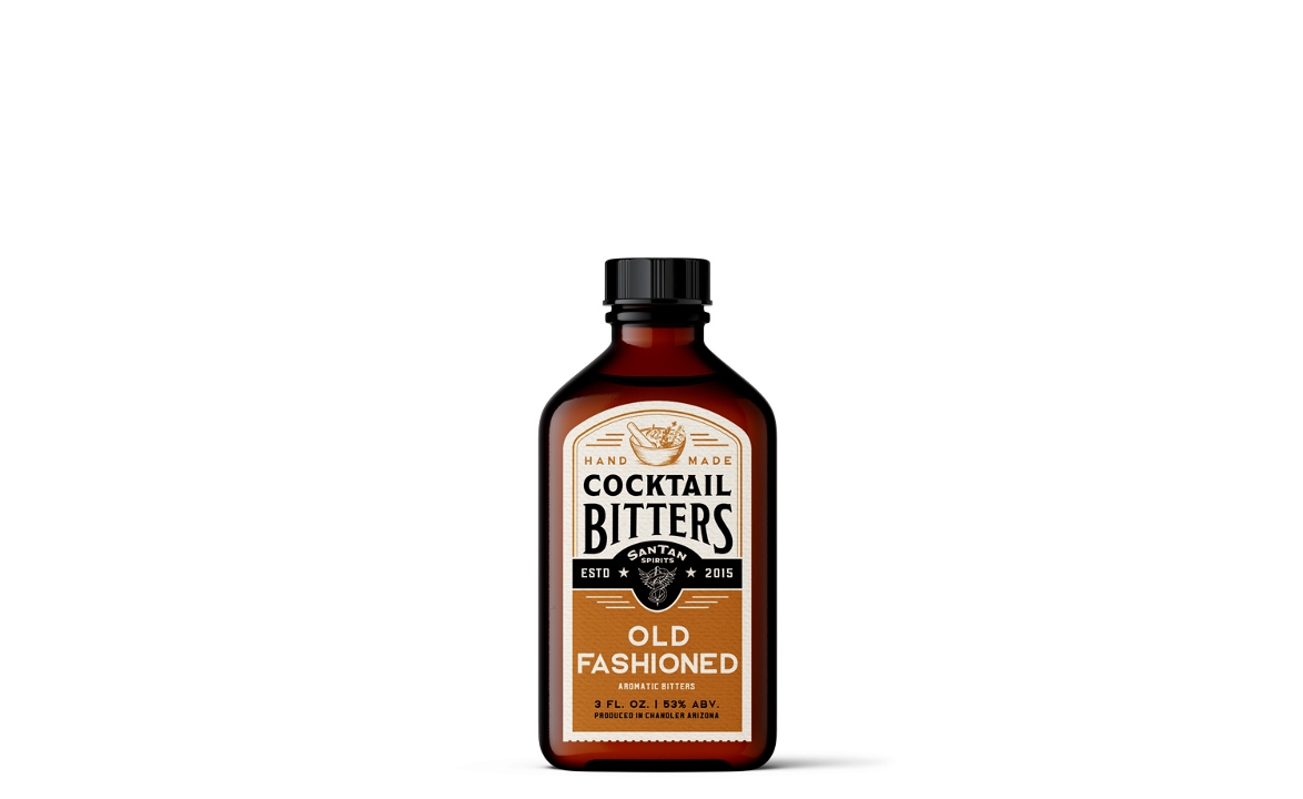 Order SanTan Spirits Old Fashioned Bitters, 3oz cocktail bitters (53% ABV) food online from Santan Brewing Co. store, Chandler on bringmethat.com