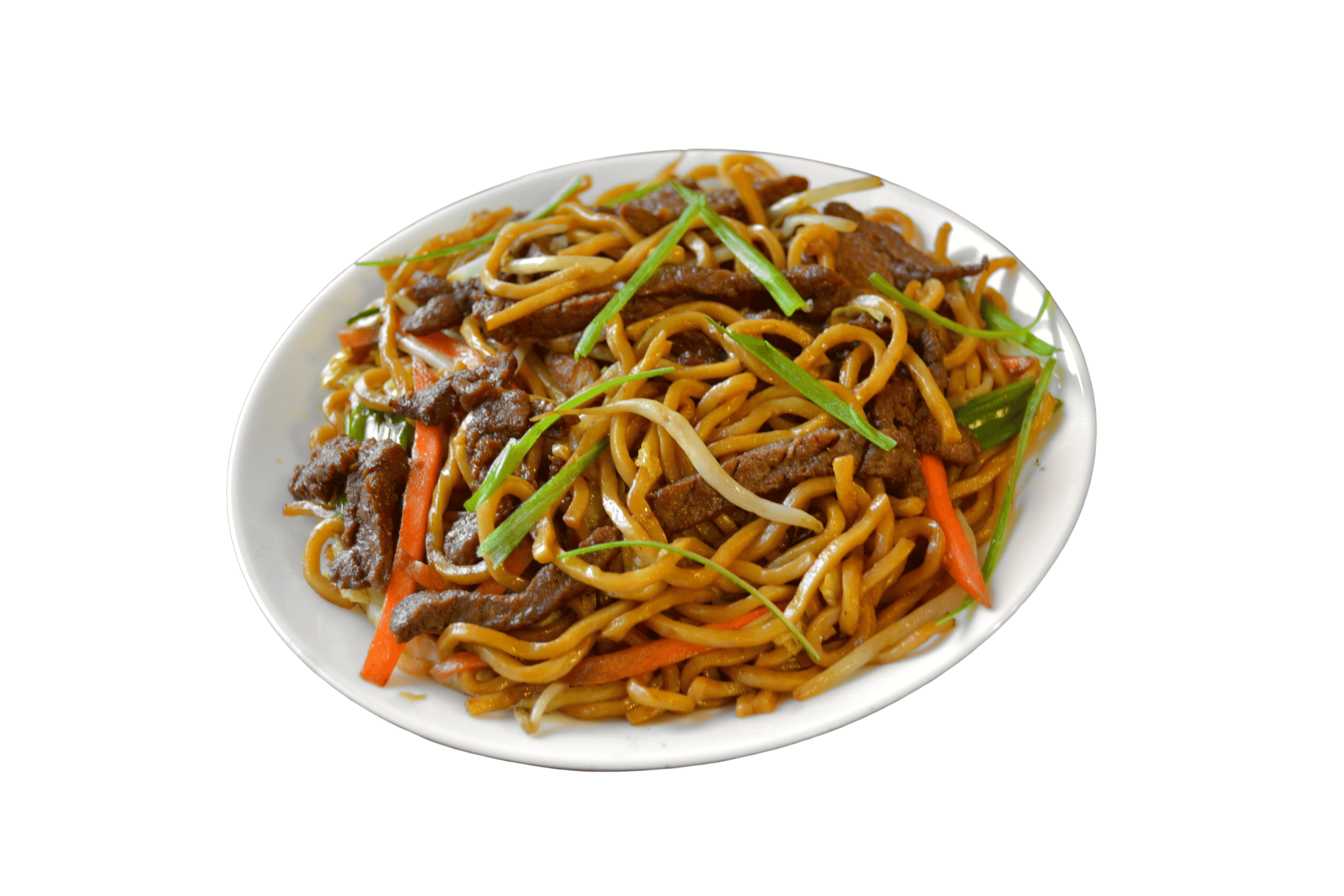 Order Beef Lo Mein food online from Halal China Kitchen Plus store, Jamaica on bringmethat.com