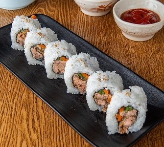 Order Salmon Skin Cut Roll food online from Taiko store, Irvine on bringmethat.com