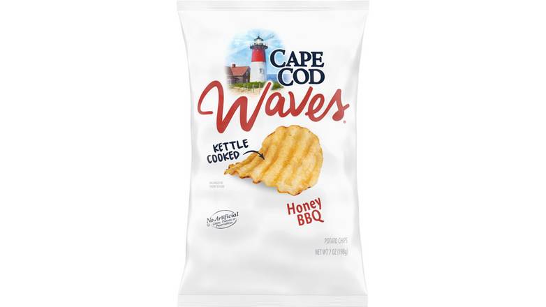Order Cape Cod Potato Chips Wavy Cut Waves Honey Bbq food online from Trumbull Mobil store, Trumbull on bringmethat.com