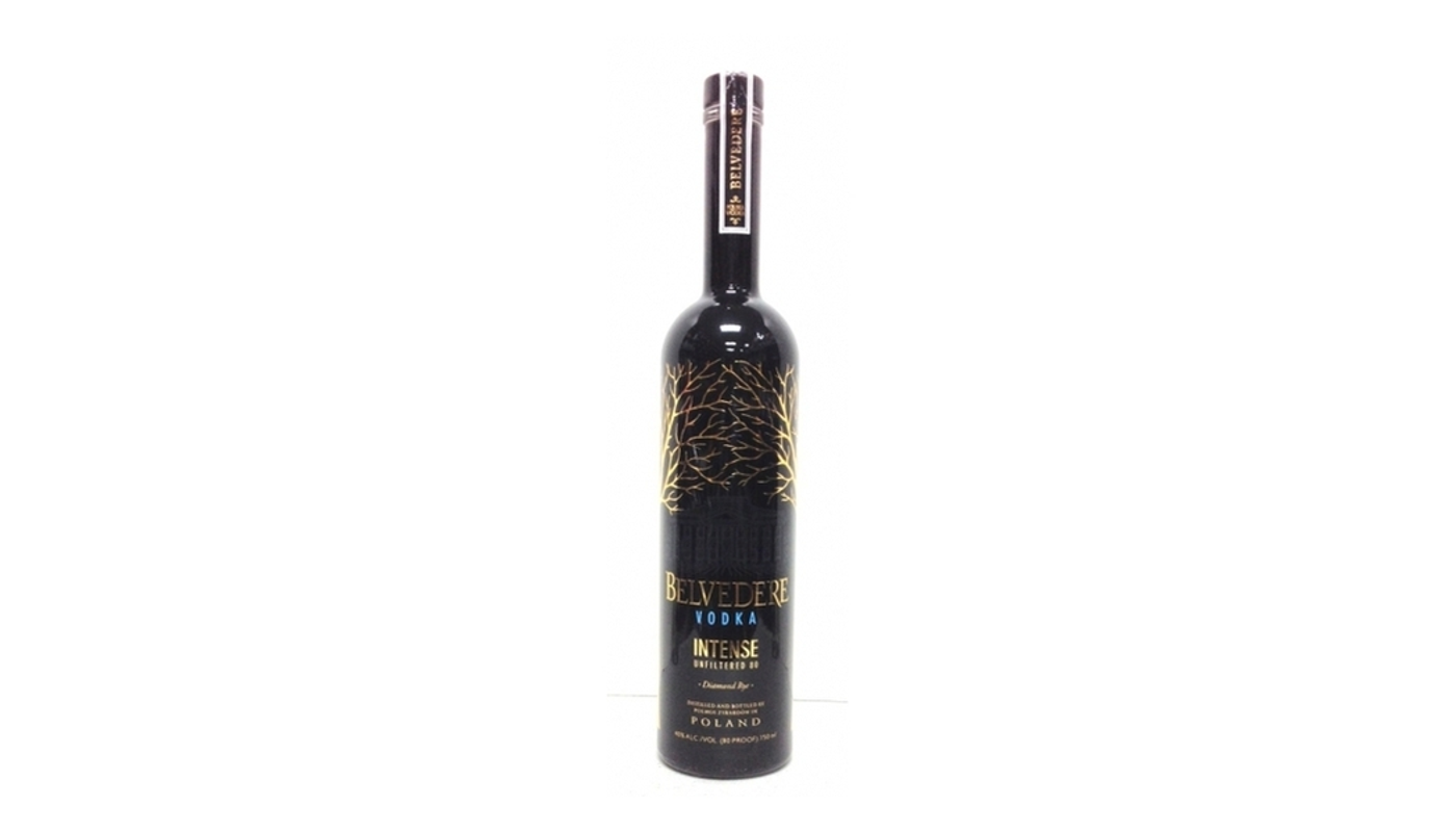 Order Belvedere Intense Unfiltered Vodka 750mL food online from Liquor Palace store, Burbank on bringmethat.com