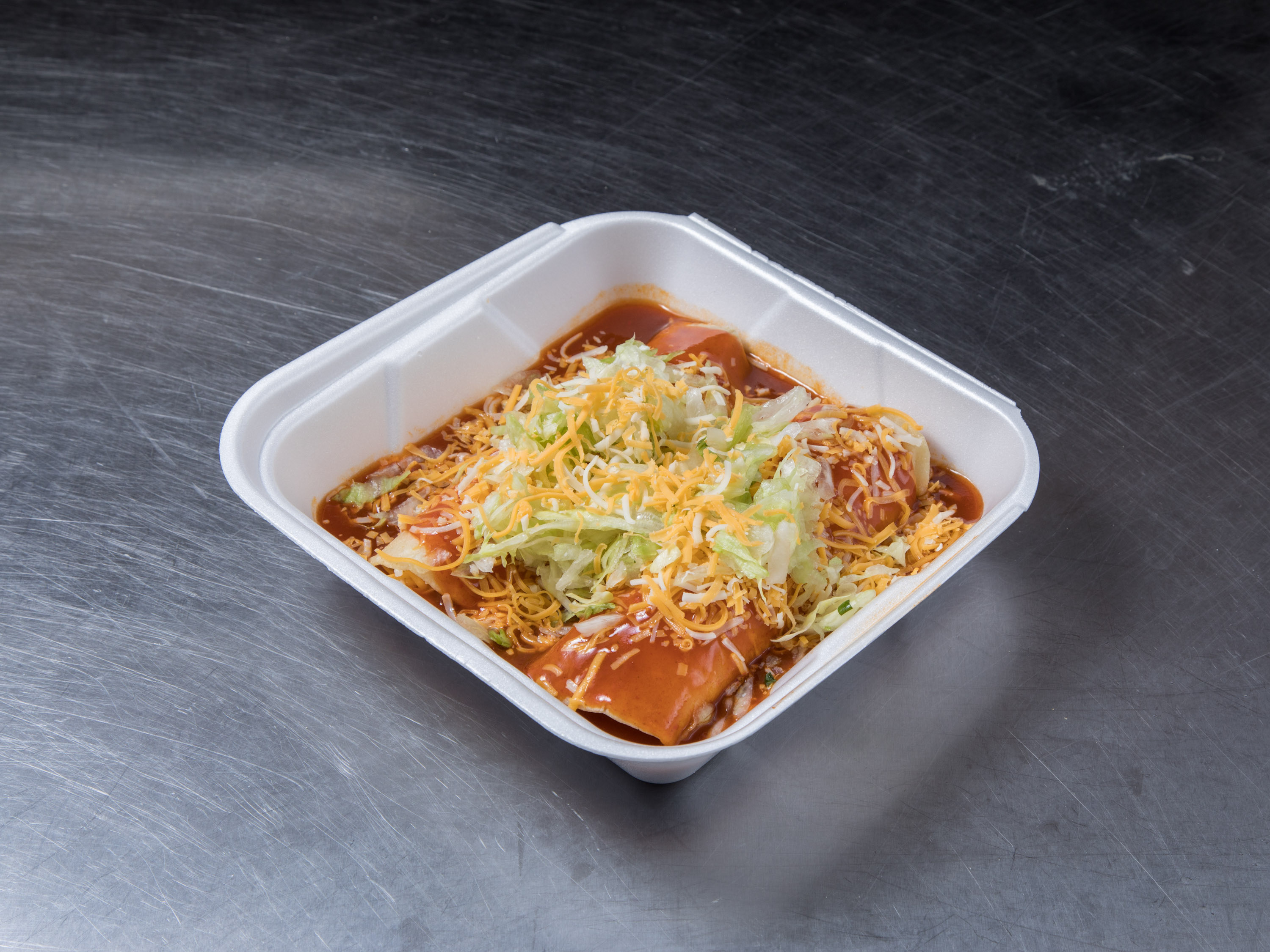 Order 3. Two Cheese Enchiladas Combo Plate food online from Adalberto Mexican store, Scottsdale on bringmethat.com