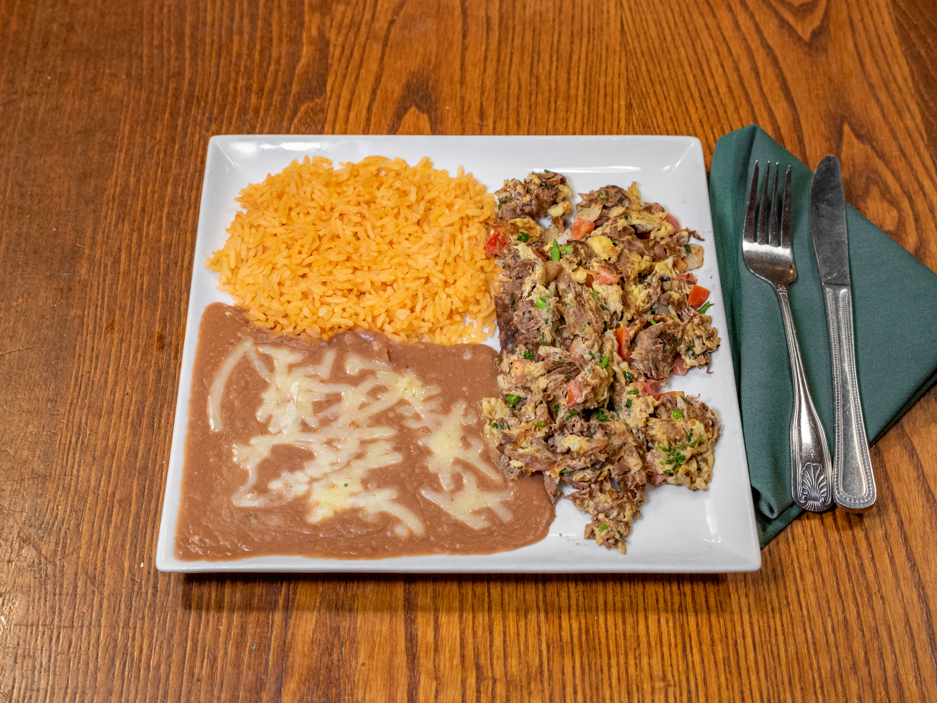 Order Machaca Lunch food online from East Patio Mexicano store, Sacramento on bringmethat.com