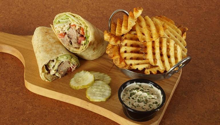 Order Steakhouse Wrap food online from Wild Bill's Sports Saloon store, Minneapolis on bringmethat.com
