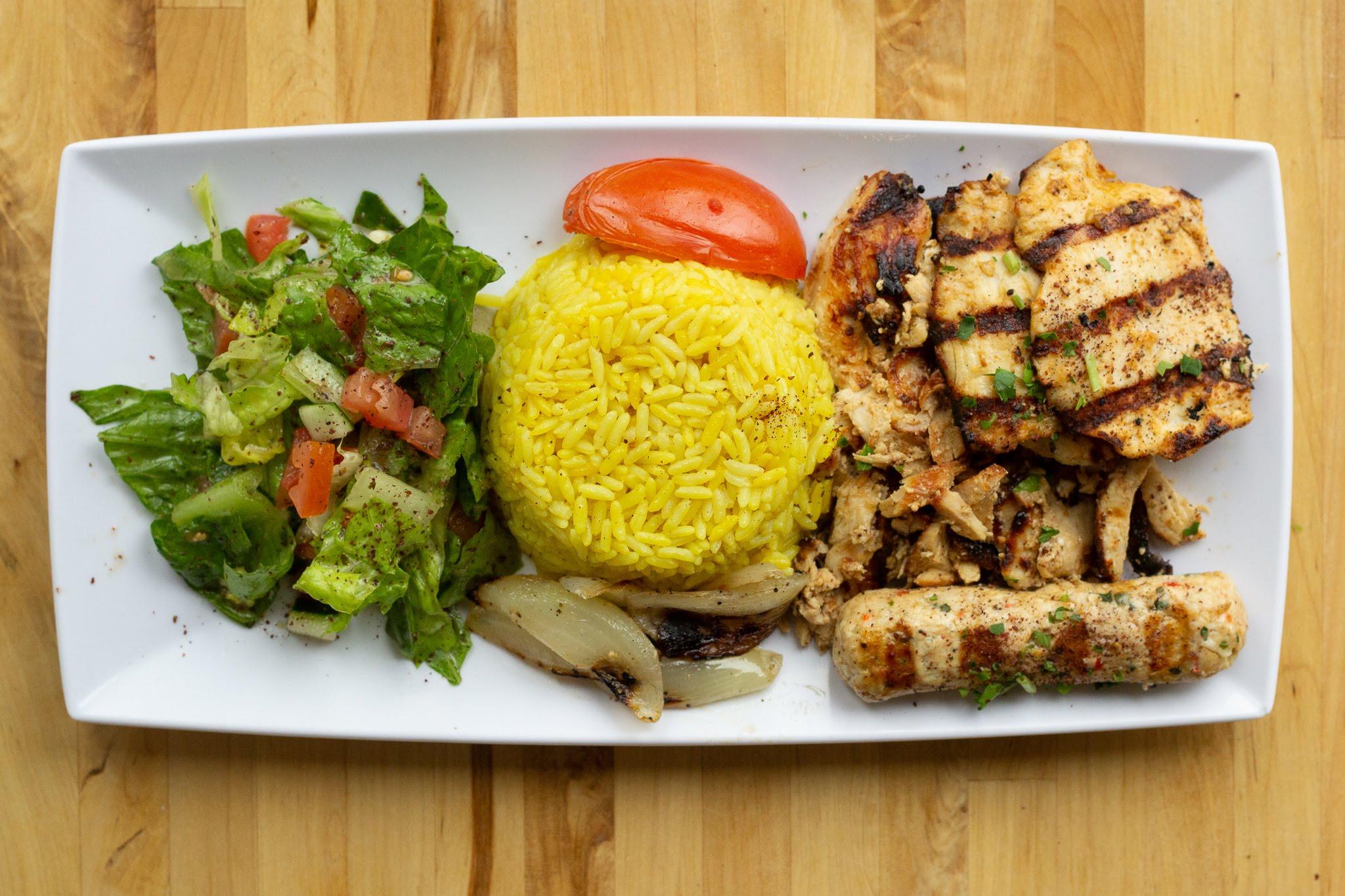 Order Mixed Chicken food online from Pita Pita Mediterranean Grill store, Lombard on bringmethat.com