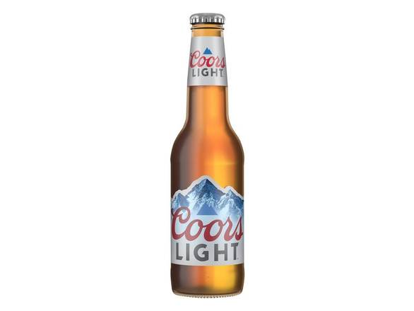 Order Coors Light American Lager Beer - 12x 12oz Bottles food online from Cardinal Wine & Spirits store, Gurnee on bringmethat.com