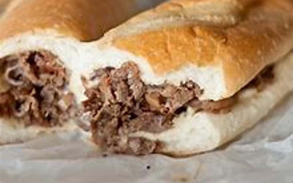 Order Steak Sub - 7" food online from Pino's Pizzeria store, Easton on bringmethat.com