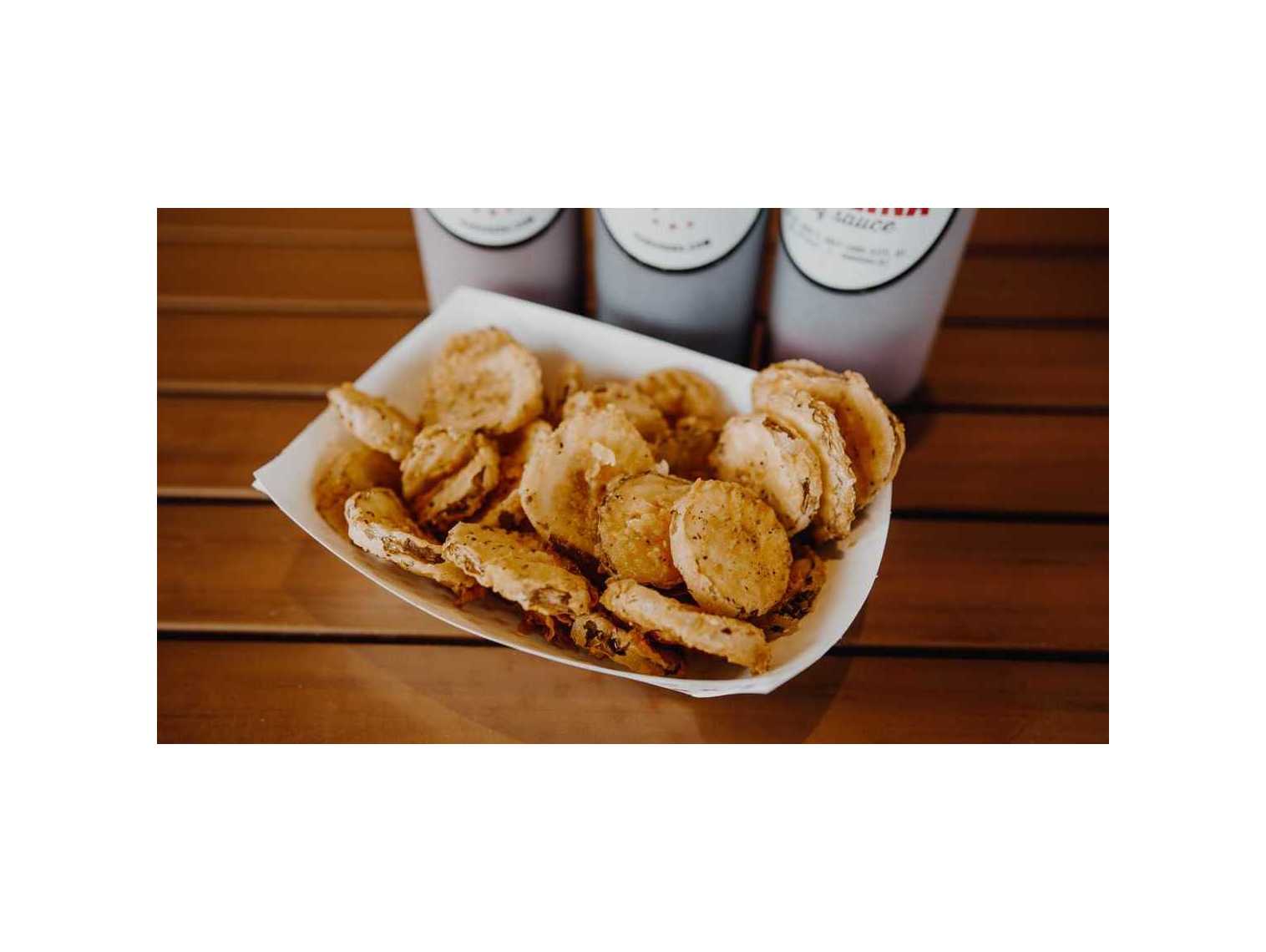 Order Fried Pickles food online from R&R BBQ store, Salt Lake City on bringmethat.com
